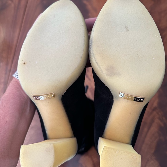 Gucci Fur & Suede Boots - Picture 2 of 5